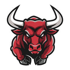 The Red Bull: A bold, muscular illustration of a red bull with sharp horns. This image exudes strength, power, and determination. 