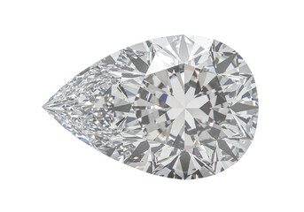 輝く涙型ダイヤモンド 美しいカットと輝き