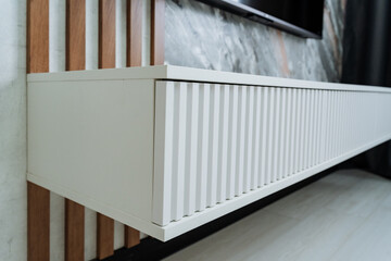 Introducing a sleek and stylish Modern Minimalist WallMounted Storage Cabinet designed with elegant...