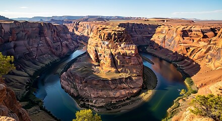 Horseshoe Bend - Majestic Canyon and River Landscape.