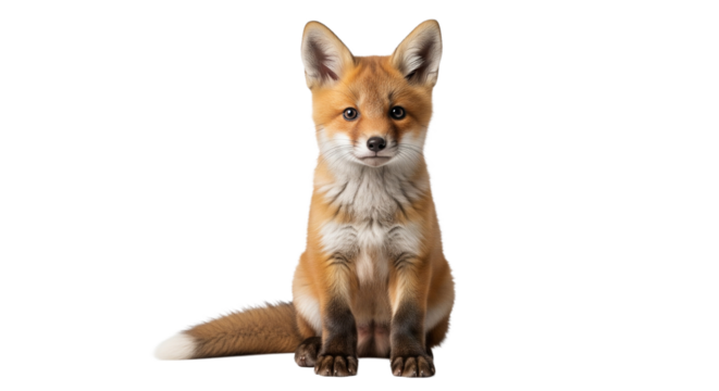 Fuchswelpe, transparenter Hintergrund, PNG