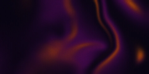 Abstract flowing fabric with rich purple and fiery orange hues creating a dramatic visual effect