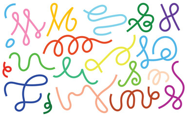 Colorful abstract line pattern