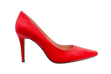 Pair of red women's shoes
