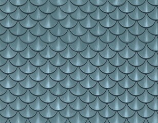 Seamless teal scale pattern