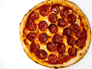 pizza isolated on white