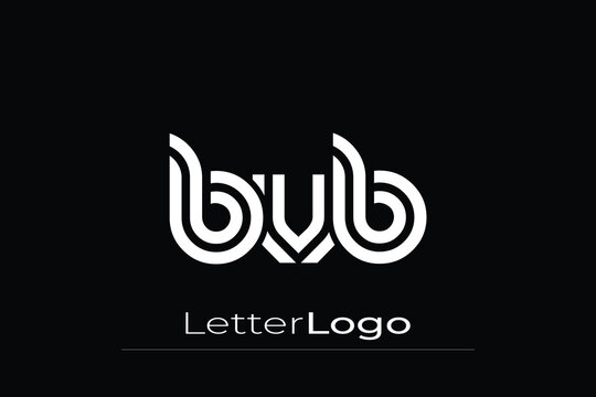 BVB Creative Unique Modern Letter Logo Design. Elegant Monogram Logo Design with Decorative Elements and Typography
