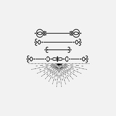 Collection of text dividers | Vector