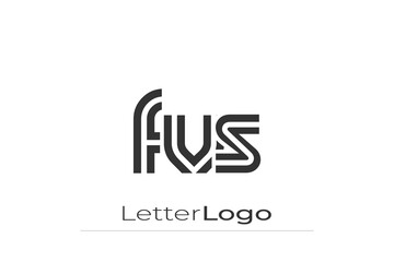 FVS Creative Unique Modern Letter Logo Design. Elegant Monogram Logo Design with Decorative Elements and Typography