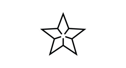 Obraz premium Star shape graphic design vector illustration geometric art decorative design element isolated symbol sign on transparent background