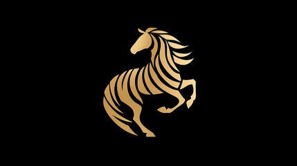 Naklejka premium Nice photo of creative Horse Elegant Logo Symbol Design Illustration Vector for Company.