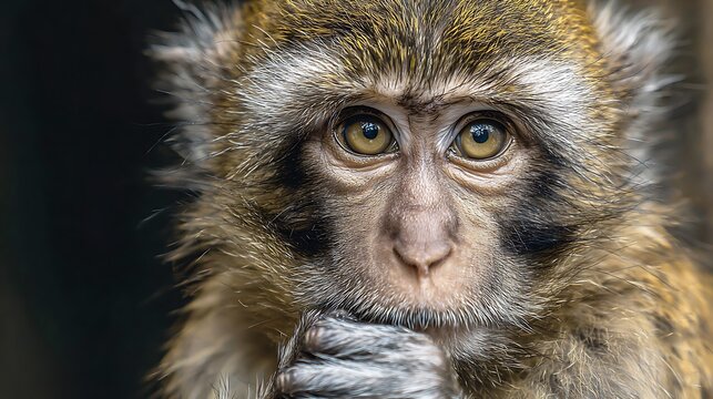 cute monkey face sticker image