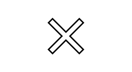 Abstract cross design graphic art illustration symbol sign shape crossing x mark dark backdrop artistic on transparent background