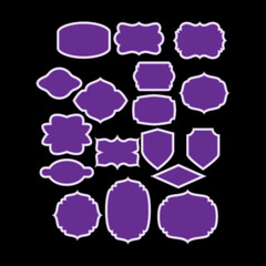 Label shapes Vector Icons - Free Download