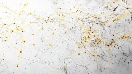 Obraz premium Innovative technology showcase futuristic white canvas digital artwork modern environment abstract viewpoint yellow tech elements