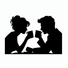 Couple sharing coffee