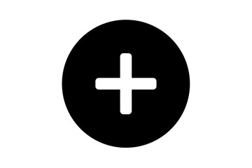 plus add icon png file type on black transparent background