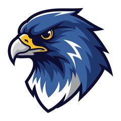 The Majestic Eagle: A stunning illustration of an eagle's head, showcasing its piercing gaze and powerful beak. The artistic illustration embodies strength and freedom.