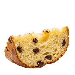chocolate panettone slice isolated PNG