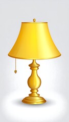 Obraz premium Gold table lamp illustration