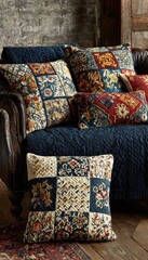 Cozy Patchwork Cushions Decor