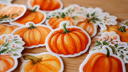 cute pumpkin sticker image