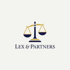 Lex & Partners logo featuring scales of justice.