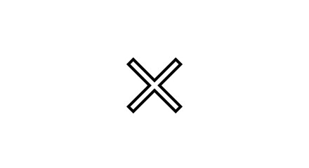 Abstract cross graphic design element symbol sign shape illustration icon art wallpaper background on transparent background