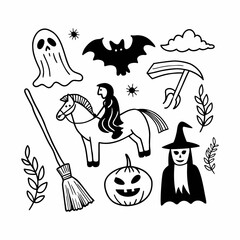 Hallowen element set