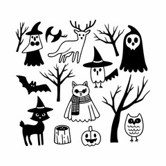 Hallowen element set