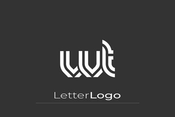 VVT Creative Unique Modern Letter Logo Design. Elegant Monogram Logo Design with Decorative Elements and Typography
