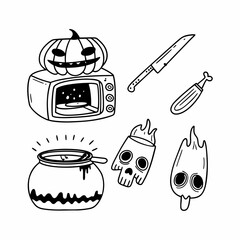 Hallowen element set