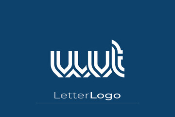 WVT Creative Unique Modern Letter Logo Design. Elegant Monogram Logo Design with Decorative Elements and Typography