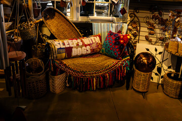 Pretty old fashioned stile of the dog coach.