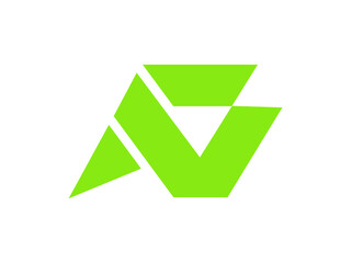 abstract fv letter logo design - creative fv logo
