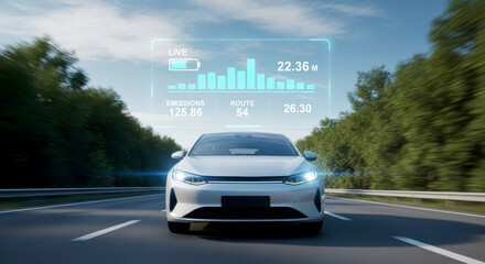 Experience the future with this sleek electric car boasting cutting-edge technology and eco-friendly performance