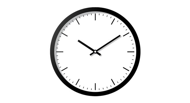 Time clock watch timer deadline hour minute second schedule appointment reminder analog round design on transparent background