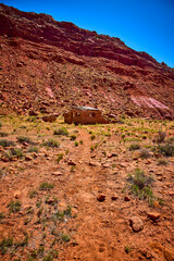 Abandoned Stone Homestead Ruins Red Cliff Desert Kanab Utah