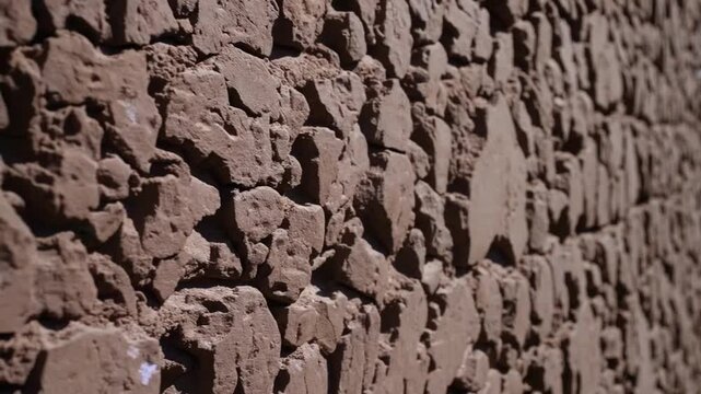 Surface Texture of Aged Clay or Adobe Wall