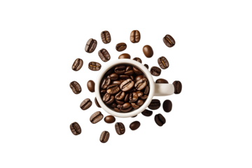 a coffee illustration, this design is great, the coffee is for a cup, and its with a transparent background