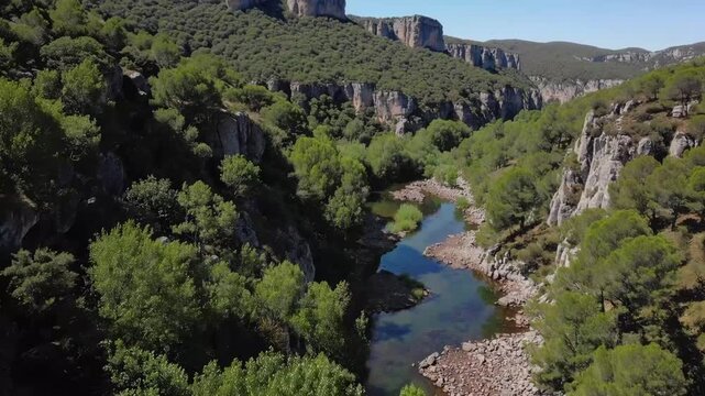 Montes Obarenes-San Zadornil Protected Natural Area, Spain Pur�n River Gorge Trail, Montes Obarenes-San Zadornil Protected Natural Area, Herr�n, Las Merindades, Burgos, Castilla y Le�n, Spain, Europe