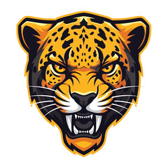 Regal Jaguar Head: A fierce and majestic jaguar's head, a symbol of power, confidence, and untamed beauty. Featuring intense eyes, sharp teeth, and intricate patterns.