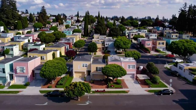 high-quality of the Westlake district in Daly City, California, featuring houses that inspired famous folk song