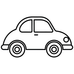 toy car line art icon