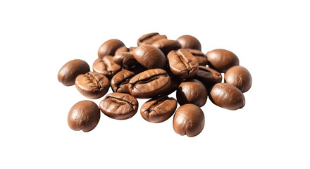 Fototapeta premium Close-up shot of roasted coffee beans showcasing rich texture and earthy tones a delicious aroma
