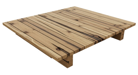 Isolated wood pallet