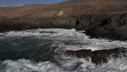 Sunset on the north coast of Fuerteventura