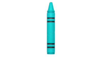 Isolated Blue Crayon
