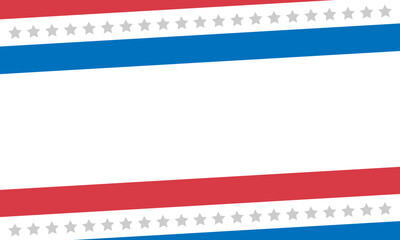 Patriotic Background, Patriotic Border, American Holiday, Labor Day Banner, Holiday Background, Labor Day Poster, Vector Illustration Background