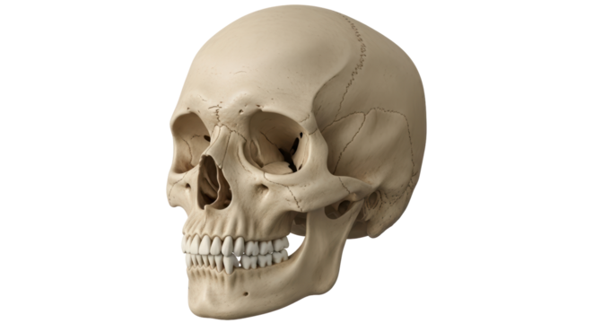 Isolated Human Skull
